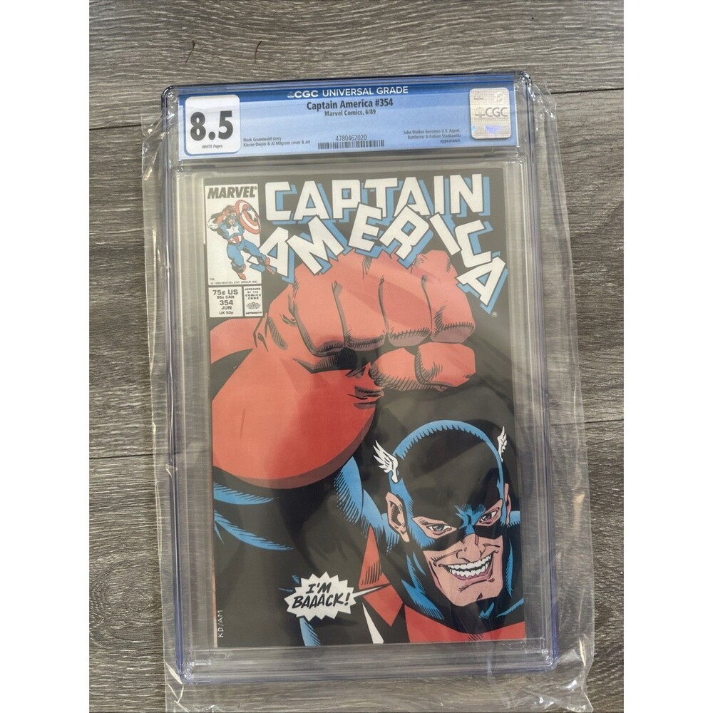 Marvel Captain America #354 CGC 8.5 June 1989 John Walker becomes U.S. Agent KEY